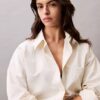 Viscose Blend Relaxed Button-Down Shirt Viscose Blend Relaxed Button-Down Shirt