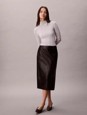 Viscose Blend Rib Mock Neck Sweater Viscose Blend Rib Mock Neck Sweater