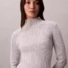 Viscose Blend Rib Mock Neck Sweater Viscose Blend Rib Mock Neck Sweater