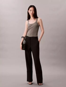 Viscose Blend Rib Tank Top