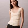 Viscose Blend Rib Tank Top Viscose Blend Rib Tank Top