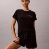 Viscose Cotton Blend Tee and Shorts Set Viscose Cotton Blend Tee and Shorts Set