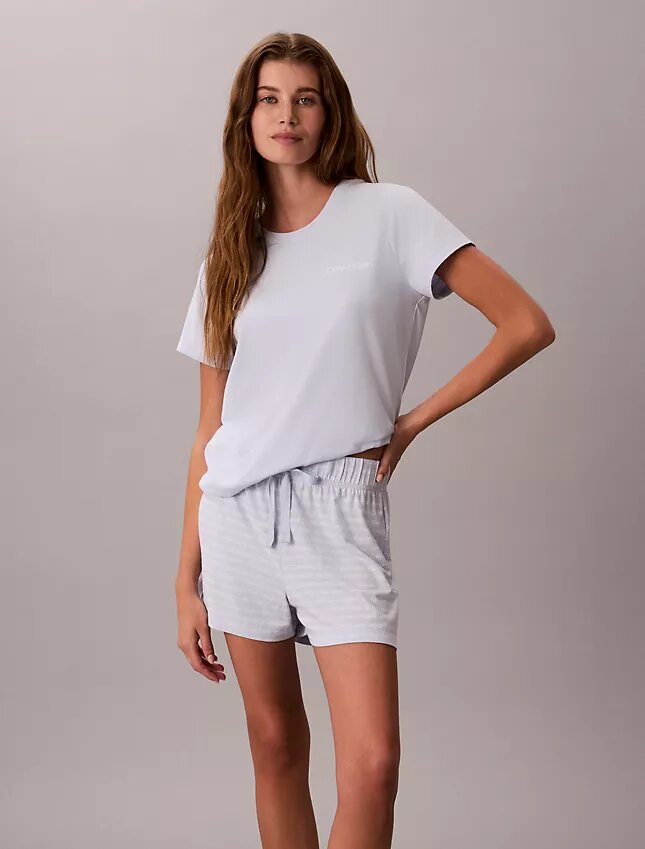 Viscose Cotton Blend Tee and Shorts Set Viscose Cotton Blend Tee and Shorts Set