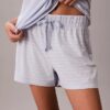 Viscose Cotton Blend Tee and Shorts Set Viscose Cotton Blend Tee and Shorts Set