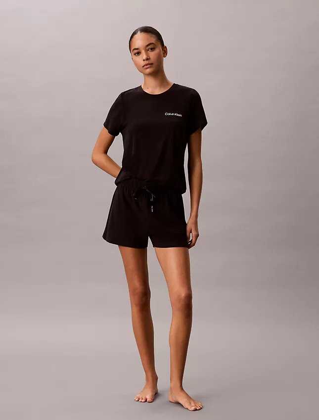 Viscose Cotton Blend Tee and Shorts Set Viscose Cotton Blend Tee and Shorts Set