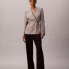 Viscose Jacquard Wrap Blazer Viscose Jacquard Wrap Blazer