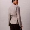 Viscose Jacquard Wrap Blazer Viscose Jacquard Wrap Blazer