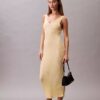 Viscose Rib Midi Dress