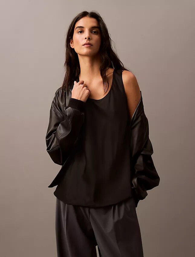 Viscose Satin Tank Top Viscose Satin Tank Top