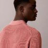 Waffle Cotton Polo Sweater Waffle Cotton Polo Sweater