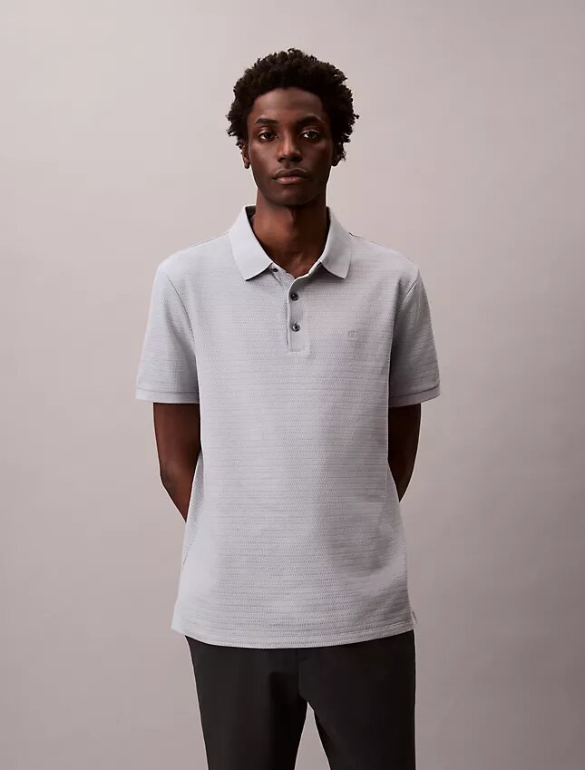 Waffle Knit Classic Polo Shirt Waffle Knit Classic Polo Shirt