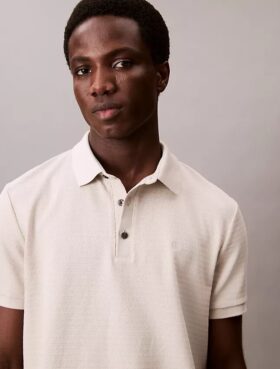 Waffle Knit Classic Polo Shirt