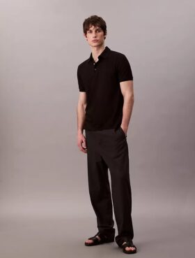 Waffle Knit Classic Polo Shirt