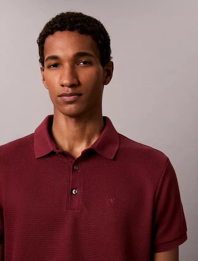Waffle Knit Classic Polo Shirt Waffle Knit Classic Polo Shirt
