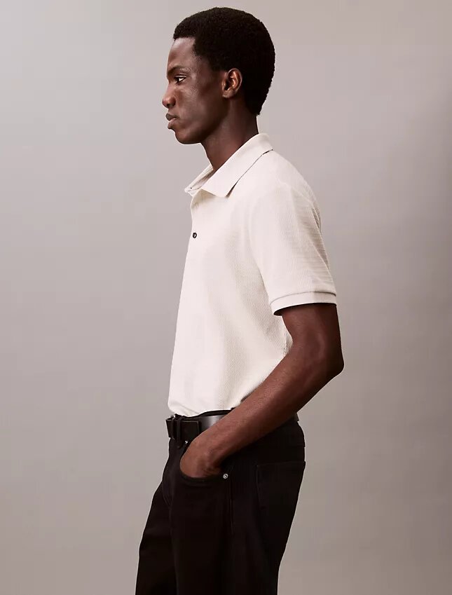 Waffle Knit Classic Polo Shirt Waffle Knit Classic Polo Shirt