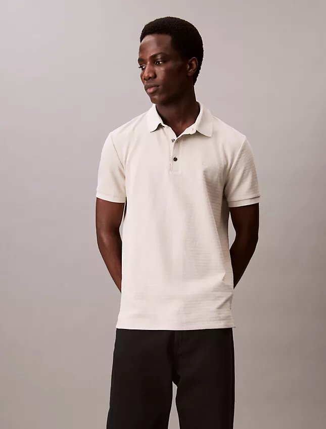 Waffle Knit Classic Polo Shirt Waffle Knit Classic Polo Shirt