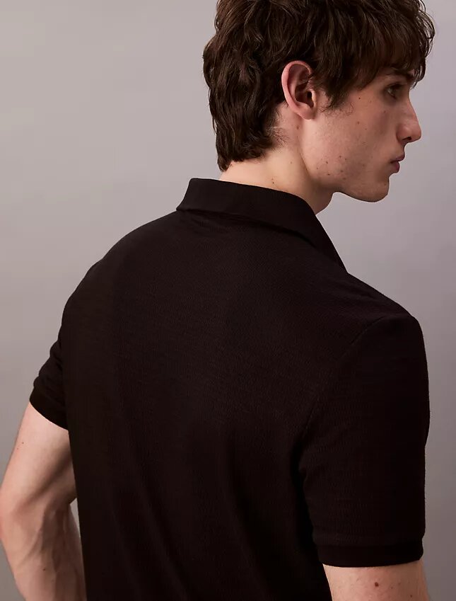 Waffle Knit Classic Polo Shirt Waffle Knit Classic Polo Shirt