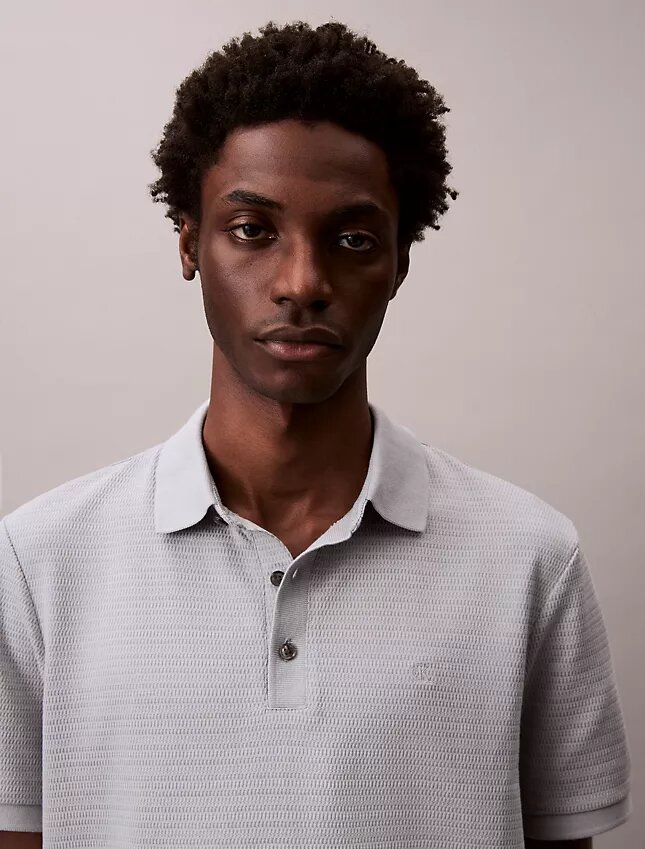 Waffle Knit Classic Polo Shirt Waffle Knit Classic Polo Shirt