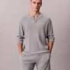 Waffle Knit Henley Sleep Tee Waffle Knit Henley Sleep Tee
