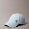 Washed Denim Embroidered Logo Baseball Cap