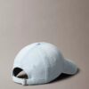 Washed Denim Embroidered Logo Baseball Cap