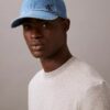 Washed Denim Embroidered Logo Baseball Cap Washed Denim Embroidered Logo Baseball Cap