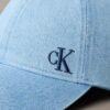 Washed Denim Embroidered Logo Baseball Cap Washed Denim Embroidered Logo Baseball Cap