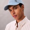 Washed Denim Embroidered Logo Baseball Cap Washed Denim Embroidered Logo Baseball Cap