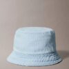 Washed Denim Embroidered Logo Bucket Hat Washed Denim Embroidered Logo Bucket Hat