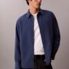 Washed Poplin Relaxed Button-Down Shirt