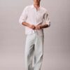 Washed Poplin Relaxed Button-Down Shirt