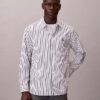 Washed Poplin Stripe Button-Down Shirt