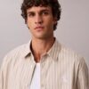 Washed Poplin Stripe Button-Down Shirt