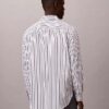 Washed Poplin Stripe Button-Down Shirt