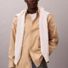 Washed Poplin Stripe Button-Down Shirt