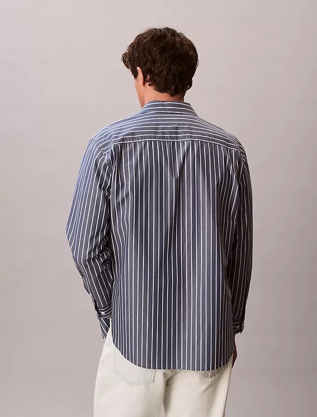 Washed Poplin Stripe Button-Down Shirt Washed Poplin Stripe Button-Down Shirt
