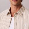 Washed Poplin Stripe Button-Down Shirt