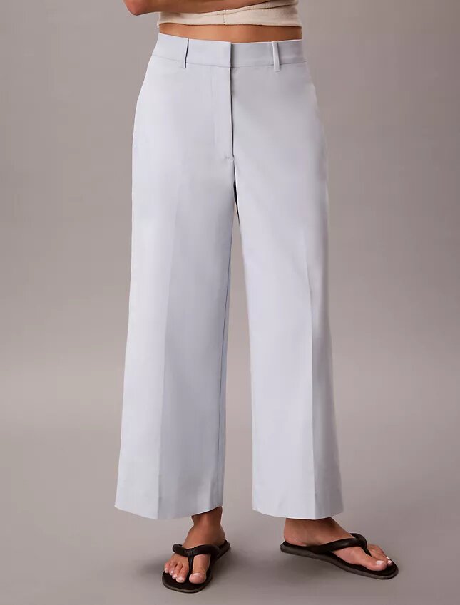Wide Leg Cropped Chino Pant Wide Leg Cropped Chino Pant