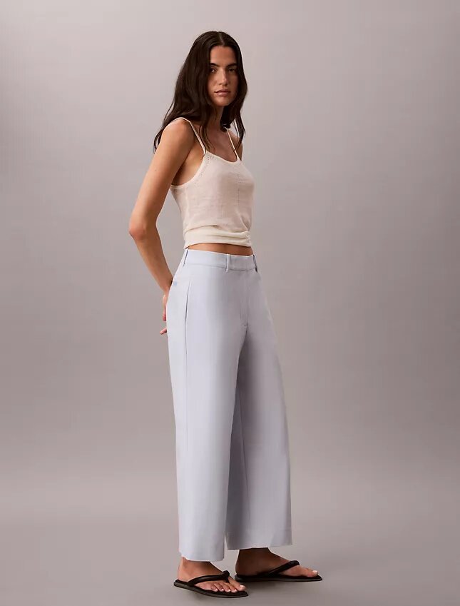 Wide Leg Cropped Chino Pant Wide Leg Cropped Chino Pant