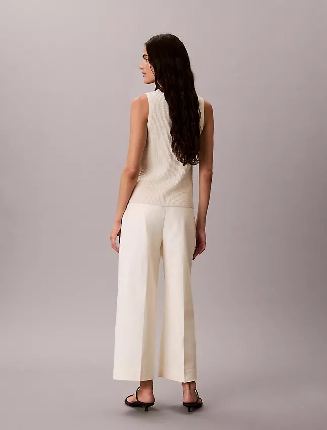 Wide Leg Cropped Chino Pant Wide Leg Cropped Chino Pant