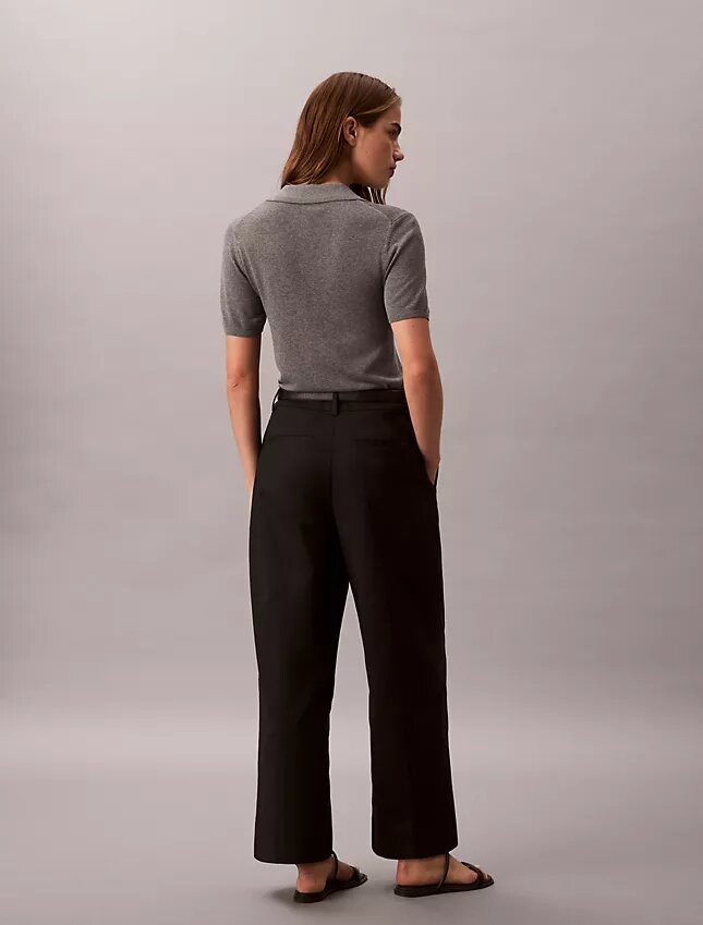 Wide Leg Cropped Chino Pant Wide Leg Cropped Chino Pant