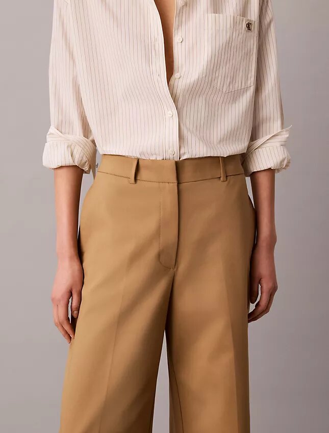 Wide Leg Cropped Chino Pant Wide Leg Cropped Chino Pant