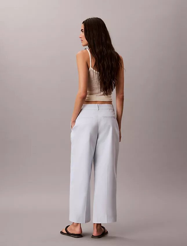 Wide Leg Cropped Chino Pant Wide Leg Cropped Chino Pant