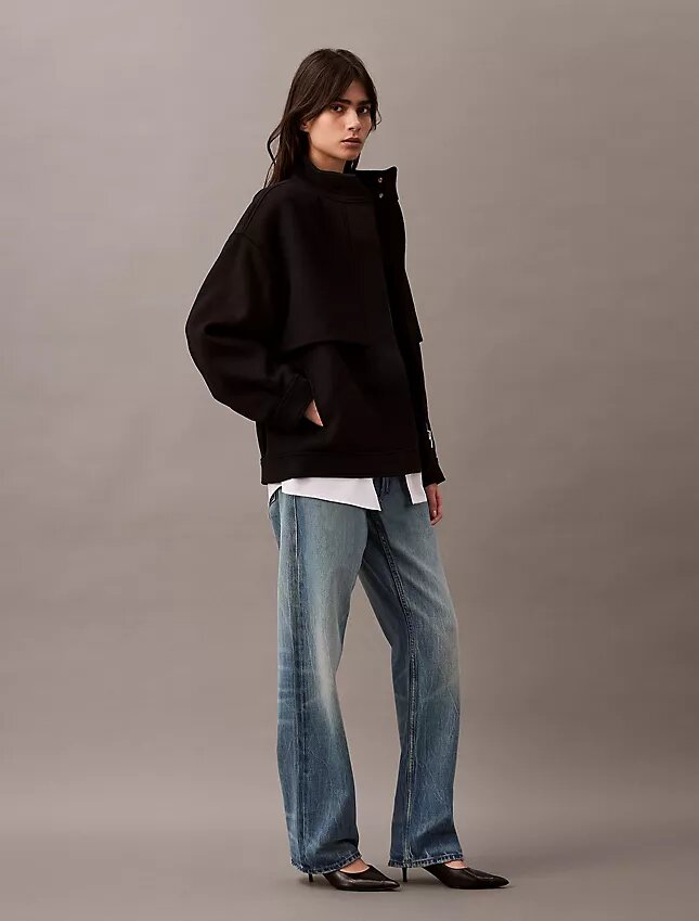 Wool Blend Bomber Jacket Wool Blend Bomber Jacket