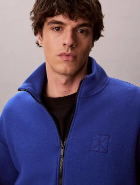 Wool Blend Fleece Relaxed Jacket