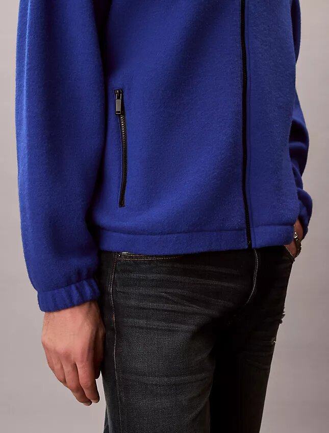 Wool Blend Fleece Relaxed Jacket Wool Blend Fleece Relaxed Jacket