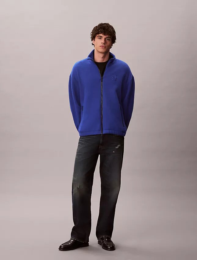 Wool Blend Fleece Relaxed Jacket Wool Blend Fleece Relaxed Jacket