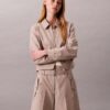 Wool Blend Herringbone Utility Shorts