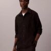 Wool Blend Relaxed Button-Down Shirt Wool Blend Relaxed Button-Down Shirt