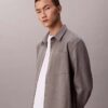 Wool Blend Relaxed Button-Down Shirt Wool Blend Relaxed Button-Down Shirt